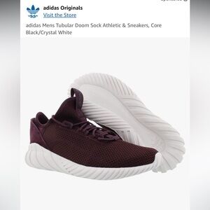 Adidas Tubular Doom Sock Burgundy Shoes